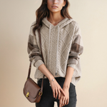 Women's Cable-Knit Hooded Sweater, photo 8