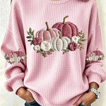 Women's Pink Pumpkin Sweatshirt