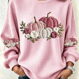 Women's Pink Pumpkin Sweatshirt
