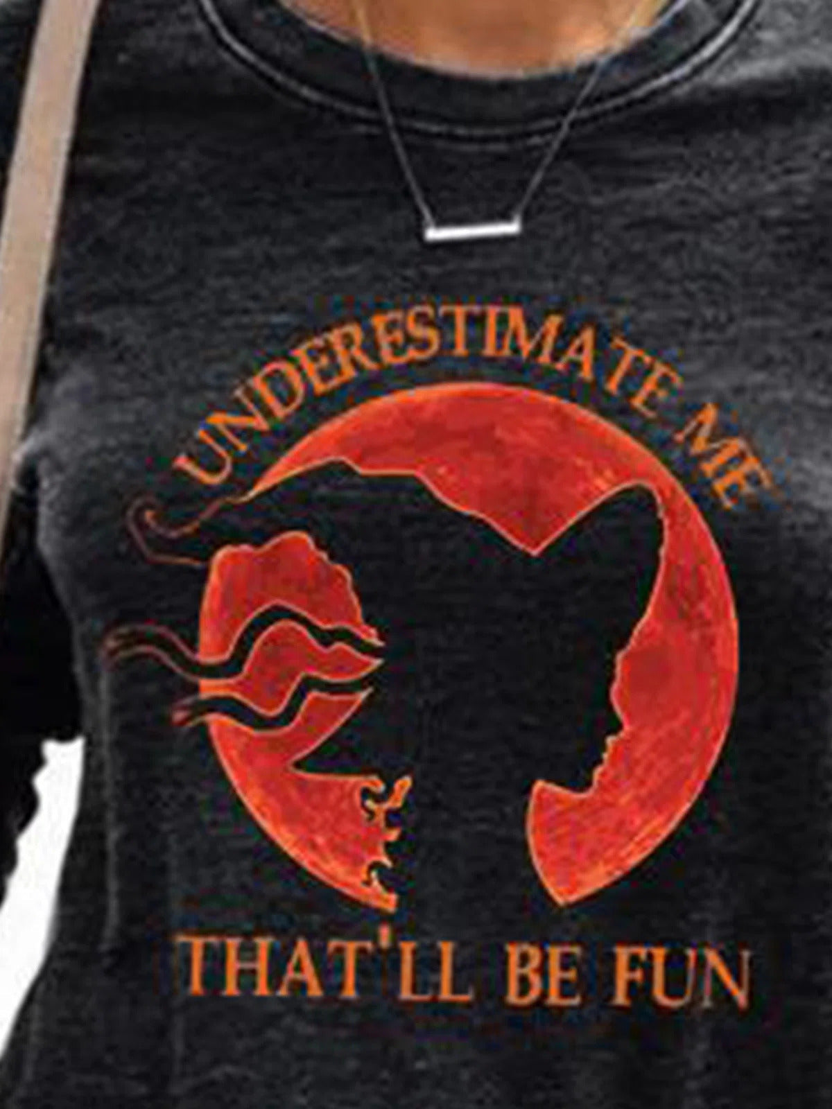 Women's Red Moon Witch Sweatshirt, photo 2