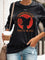 Women's Red Moon Witch Sweatshirt in Black