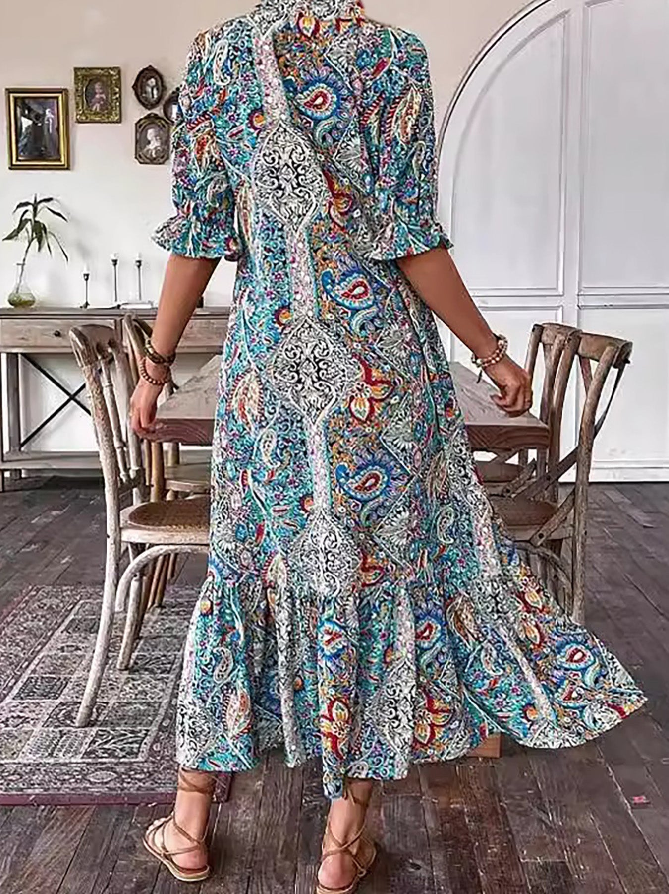 Women's Boho Grace Midi Dress, photo 3