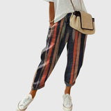 Women's Comfortable Cotton Pants in Blue