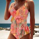 Women's Vibrant Patterned Tankini with Skirt, photo 2