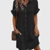 Caroline Comfortable Dress in Black