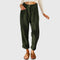 Women's Modern Cord Pants in Green