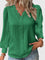 Women's Elegant Pullover Blouse in Green