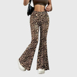 Women's Leopard Bootcut Pants