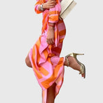 Women's Elegant Wrap Dress with Print, photo 7