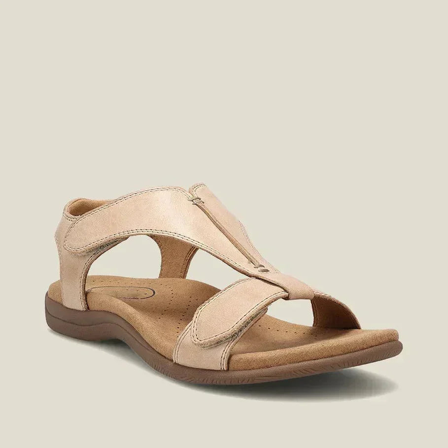 Amelia Ergonomic Comfort Sandals in Beige