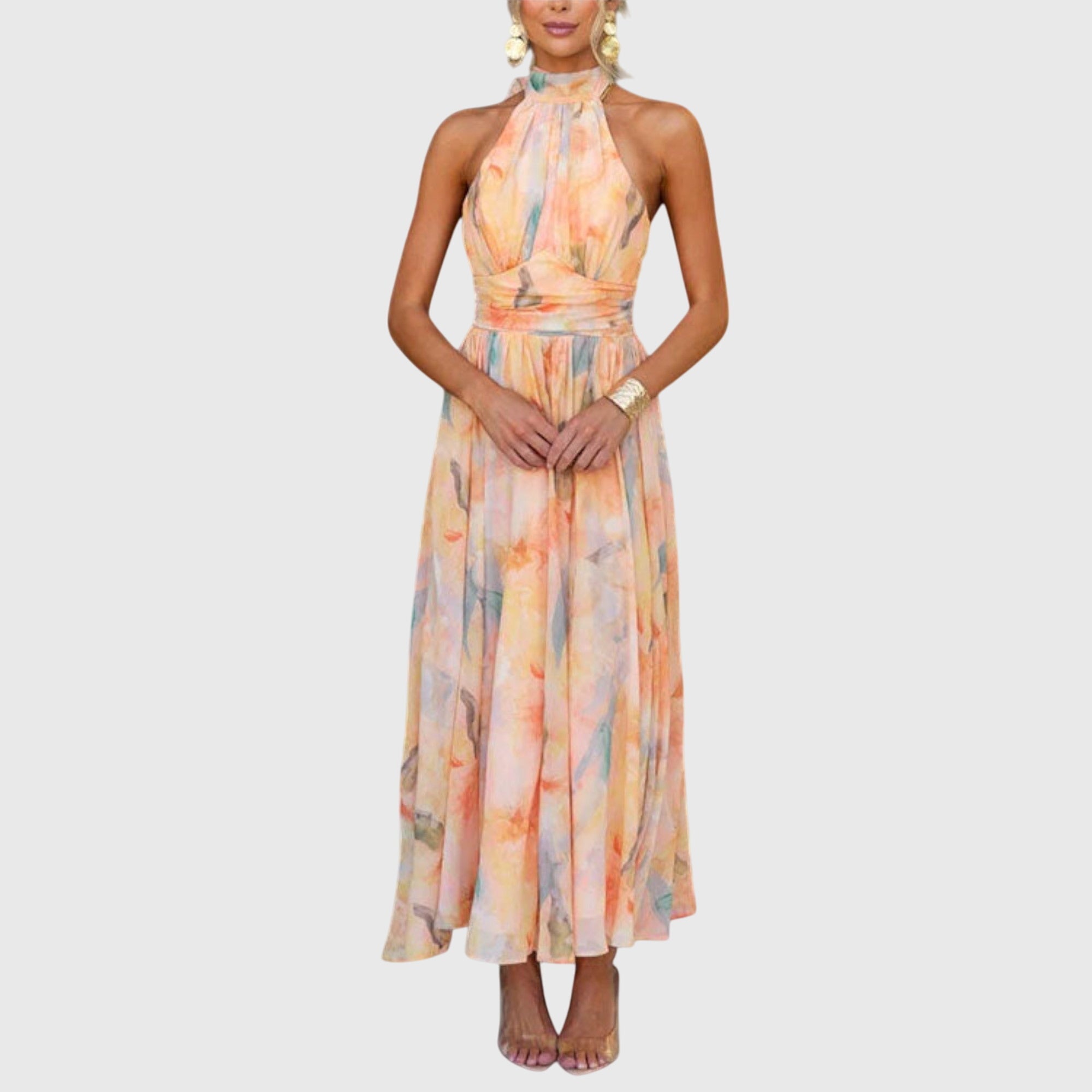 Halter Maxi Dress in Premium
