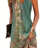 Women's Timeless Sleeveless Mini Dress in Green