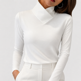 Clair Elegant Mock-Neck Sweater