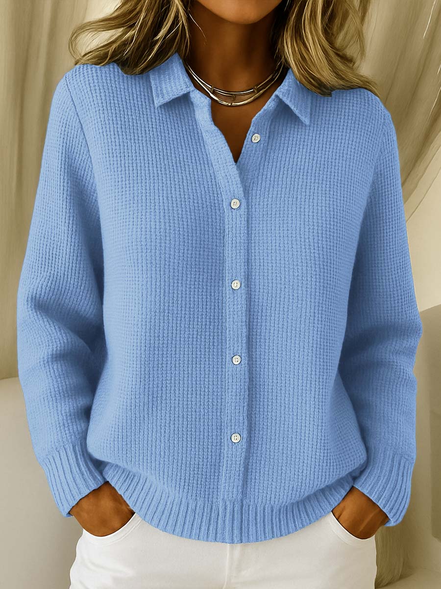 Katrina Knit Cardigan in Blue