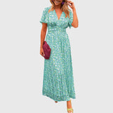 Women's Comfortable Summer Dress in Green