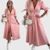 Sophia Elegant Denim Dress