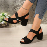 Bella Chic Comfort Sandals in Black