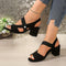Bella Chic Comfort Sandals in Black