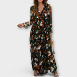 Ynah Elegant Maxi Dress in Black