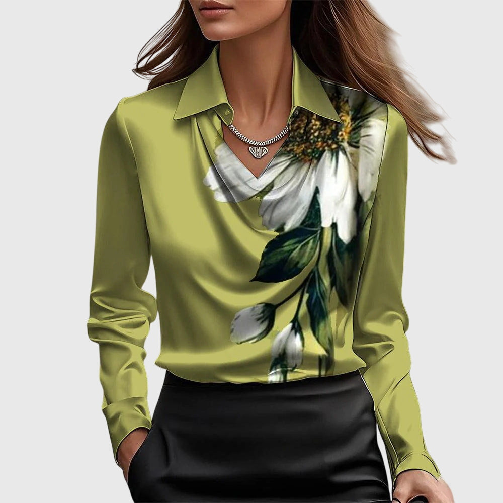 Women's Elegant Blouse – Nova in Green