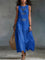 Women's Sleeveless Maxi Dress in Blue