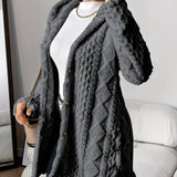 Women's Plush Hooded Jacket in Gray