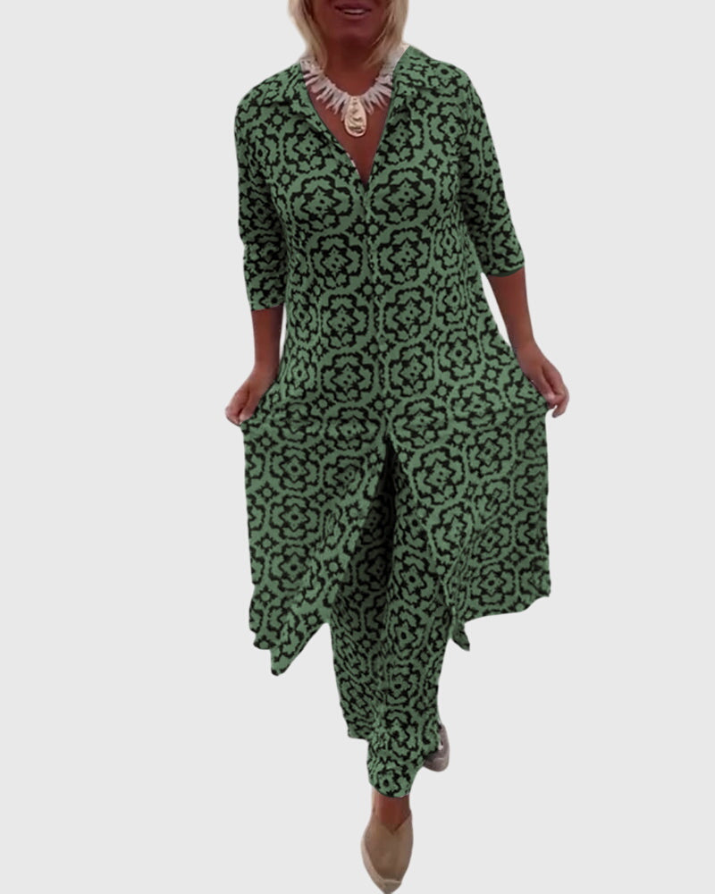 Women's Elegant Vintage Two-Piece Set, photo 6