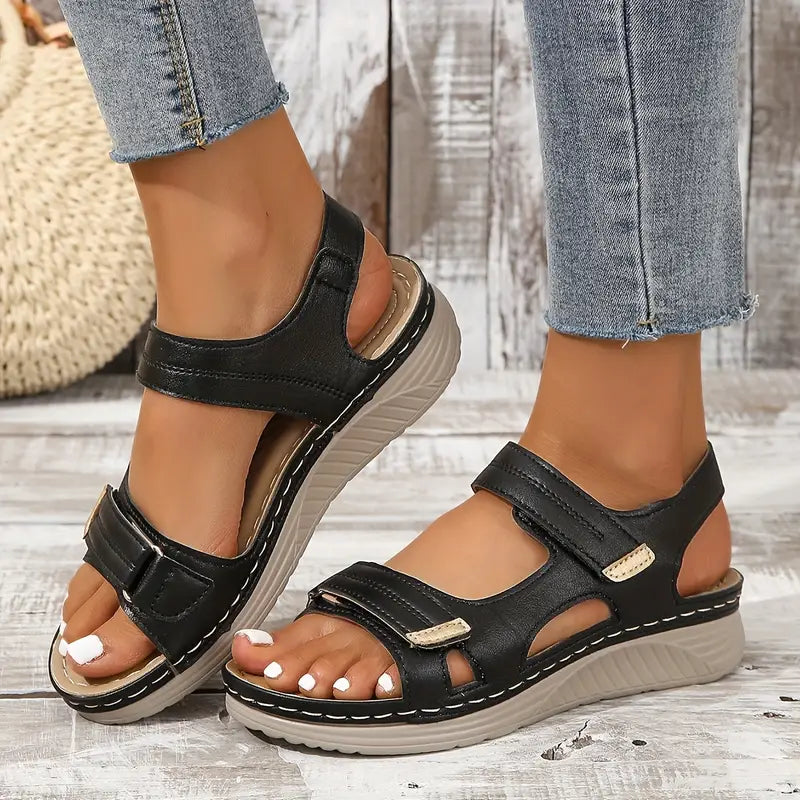 Randy Comfort Sandals in Black