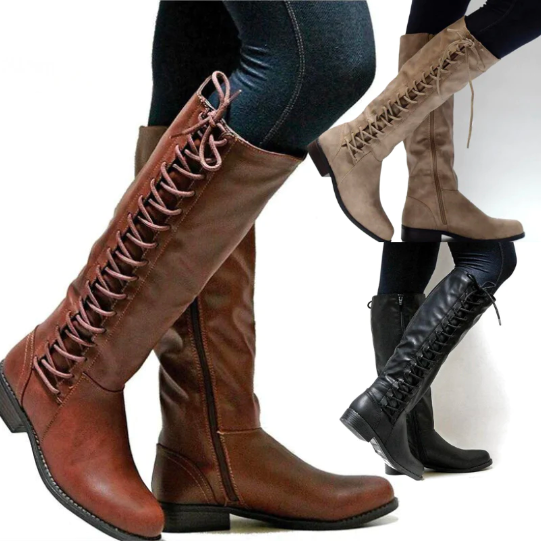 Women's Durable Tall Patent Leather Boots, photo 4