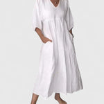 Thalyssa Elegant Maxi Dress in White