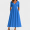 Phoebe Elegant Midi Dress in Light Blue
