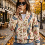 Women's Rose Zip Cardigan, photo 2