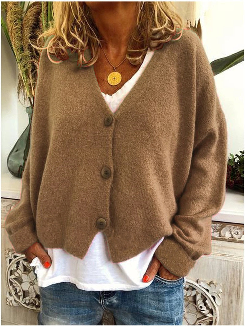 Shannon Knit Cardigan in Khaki