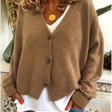 Shannon Knit Cardigan in Khaki
