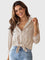 Women's Collared Neck Shirt in Sand