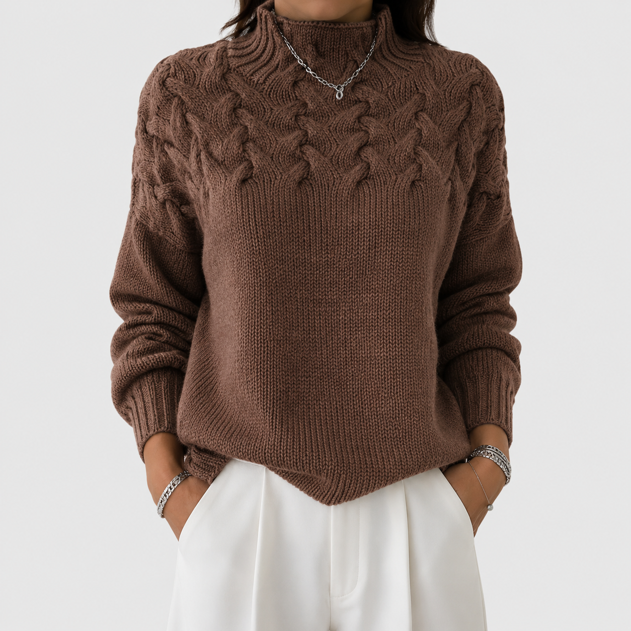 Women's Warm Turtleneck Sweater