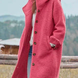 Women's Elegant Wool Jacket in Pink