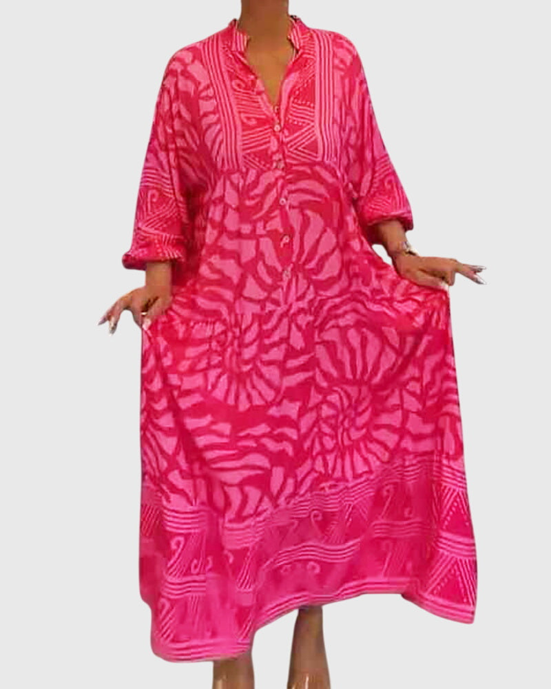 Women's Maxi Dress With Elegant Print, photo 2