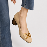 Dorothy Elegant Heels in Khaki
