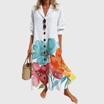 Women's Elegant Slimming Dress in White