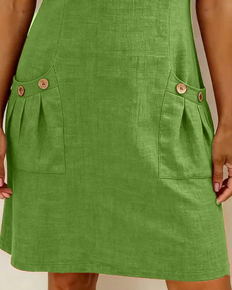 Women's Cotton Dress with Zipper Pocket, photo 15