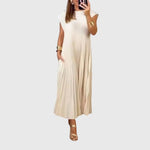 Mariana Elegant Dress in Beige