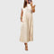 Mariana Elegant Dress in Beige