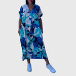 Women's Elegant Summer Dress in Blue