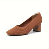 Zayli Comfort Heels in Brown
