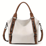 Women's Bag – Everyday Leather Carryall in Beige