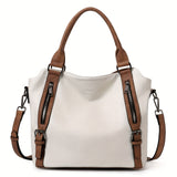 Women's Bag – Everyday Leather Carryall in Beige