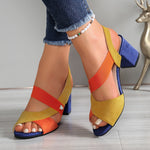 Bella Chic Comfort Sandals in Orange