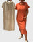 Women's Casual Hoodie Dress in Orange