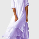 April Elegant Dress in Purple